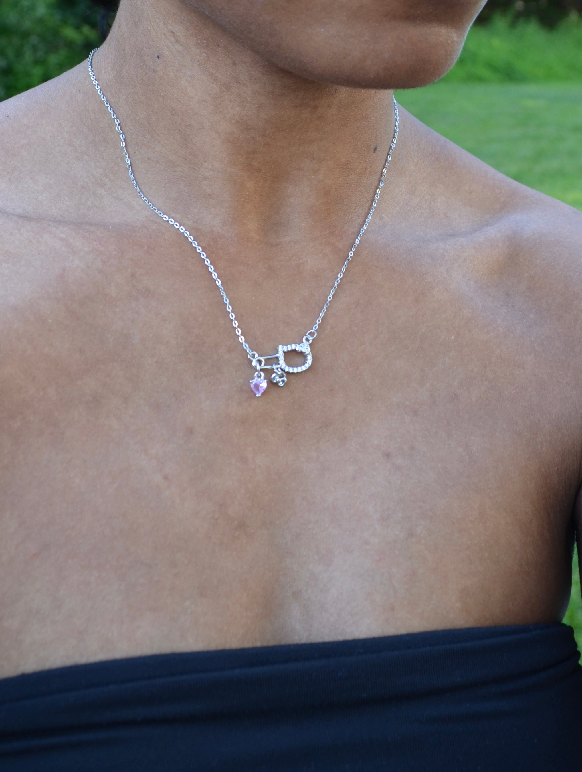 Cat Charm Cluster Necklace
